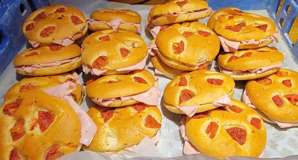 Fresh baked Italian sandwiches at Leo's Bakery